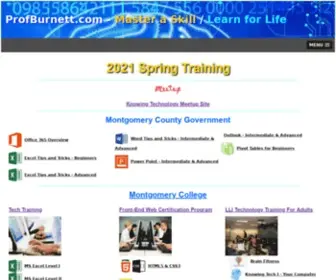 Profburnett.com(ProfBurnett) Screenshot