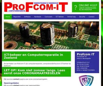 Profcom-IT.nl(Computerreparatie en onderhoud in Zeeland) Screenshot