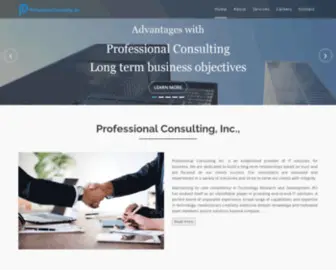 Profconsultinc.com(Professional Consulting) Screenshot