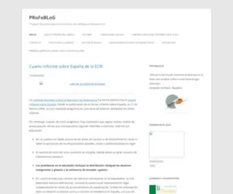 Profeblog.es(Proyecto Educativo para la promoción y uso de Blogs en Educación 2.0) Screenshot