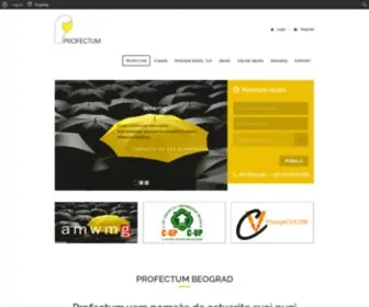 Profectum.rs(Obuka, kursevi, online obuke, marketing i web razvoj) Screenshot