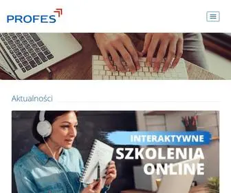 Profes.com.pl(Doradztwo, szkolenia, e-learning, coaching, mentoring) Screenshot