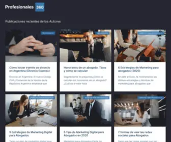 Profesionales360.com(El Sitio de los Profesionales en América Latina) Screenshot
