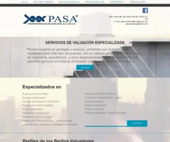 Profesionalesenavaluos.com(INICIO) Screenshot