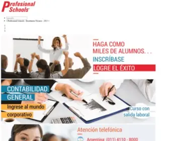 Profesionalschools.com(Profesional Schools) Screenshot