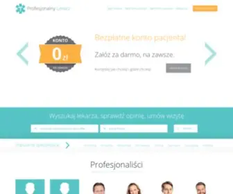 Profesjonalnylekarz.pl(Portal medyczny) Screenshot