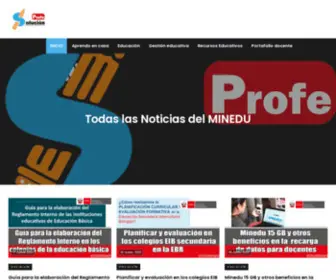 Profesolucion.com(⇨Últimas noticias y Recursos educativos para el Docente peruano Todo sobre el ▷MINEDU◁ este) Screenshot