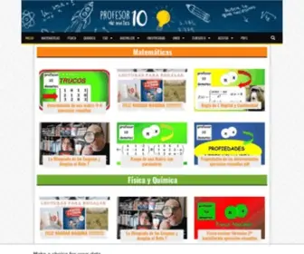 Profesor10Demates.com(Inicio) Screenshot