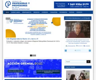 Profesormetropolitano.cl(Colegio de Profesores de Chile) Screenshot
