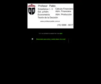 Profesorpablo.com.ar(Profesor Pablo) Screenshot