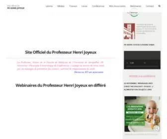 Professeur-Joyeux.com(Site Officiel du Pr Henri Joyeux) Screenshot