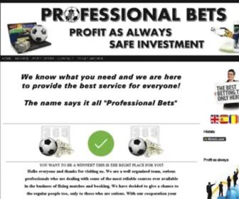 Professional-Bets.com Screenshot