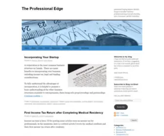 Professional-Edge.ca(Accountant helping doctors) Screenshot
