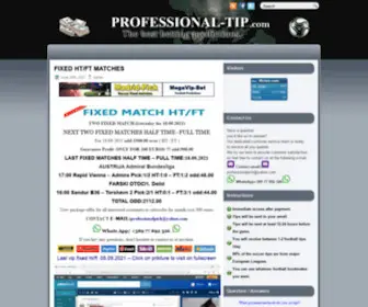 Professional-Pick.com(Professional-tip) Screenshot