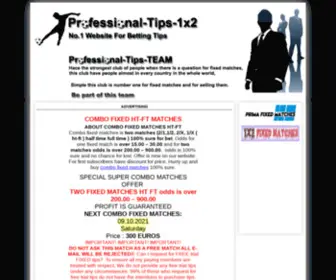 Professional-Tips1X2.com(Professional tips 1x2) Screenshot