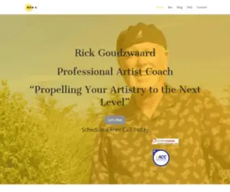 Professionalartistcoaching.com(Rick Goudzwaard) Screenshot