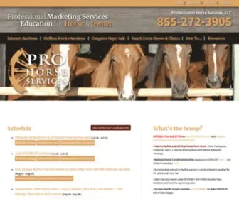 Professionalauction.com(Professional horse services) Screenshot