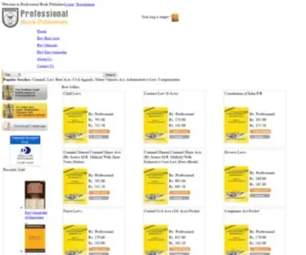 Professionalbooks.in(Professional Book Publishers) Screenshot