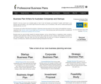 Professionalbusinessplans.com.au(Professional Business Plans) Screenshot