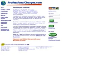 Professionalcharges.com(Accept Credit Cards for Counselors) Screenshot