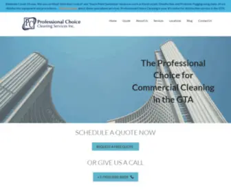Professionalchoicecleaning.ca(Commercial Cleaning) Screenshot