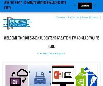 Professionalcontentcreation.com(Professional Content Creation) Screenshot