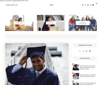 Professionalcourse.in(Professional Courses) Screenshot