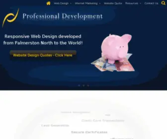 Professionaldevelopment.co.nz(Palmerston North Web Design Professionals) Screenshot