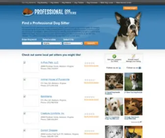 Professionaldogsitters.com(Professional Dog Sitters) Screenshot