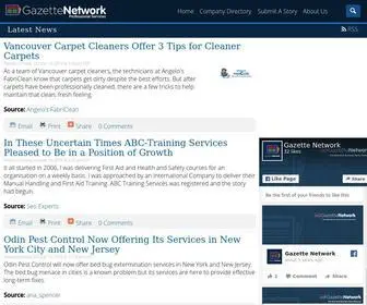 Professionalgazette.com(Gazette network) Screenshot