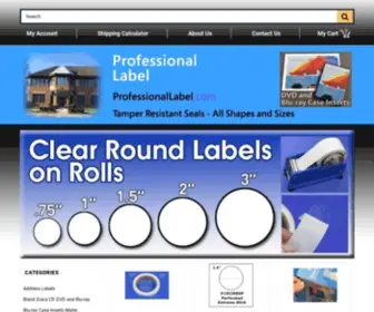 Professionallabel.com(Clear round labels) Screenshot