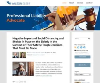 Professionalliabilityadvocate.com(Professional Liability Advocate) Screenshot