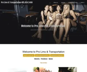 Professionallimos.com(Rhode Island Limousine Service) Screenshot