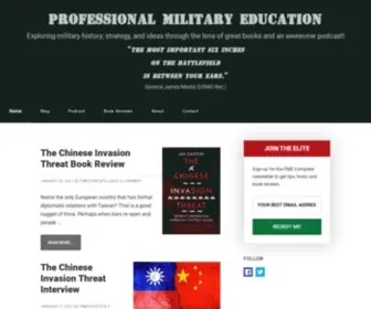 Professionalmilitaryeducation.com(Professional Military Education) Screenshot