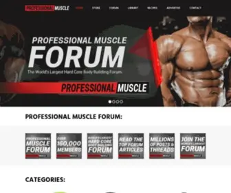 Professionalmuscle.com(Professional Muscle) Screenshot
