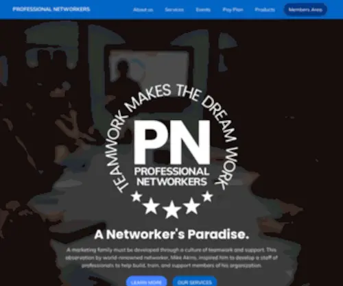 Professionalnetworkers.com(Professional Networkers) Screenshot