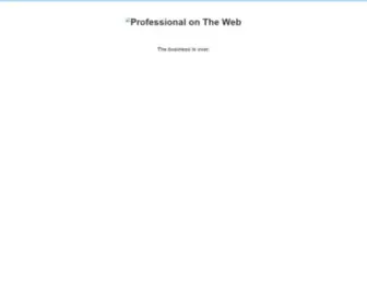 Professionalontheweb.com(Web Professionals portfolio and profile) Screenshot