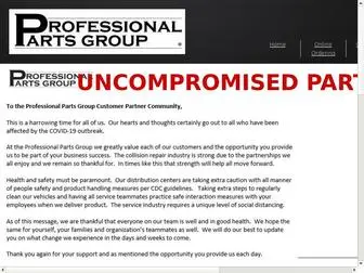 Professionalpartsgroup.com(Professional Parts Group) Screenshot