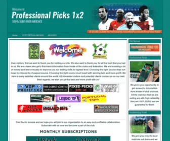 Professionalpicks1X2.com Screenshot