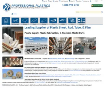 Professionalplastics.com(Plastic Sheets) Screenshot