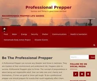 Professionalprepper.org(Survive and Thrive in good times and bad) Screenshot