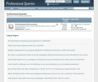 Professionalqueries.com(Professional Queries) Screenshot