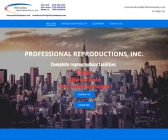 Professionalrepro.com(Professional Reproductions Inc) Screenshot