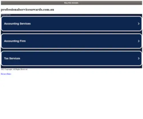 Professionalservicesawards.com.au(Professionalservicesawards) Screenshot