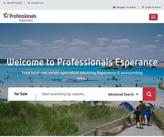 Professionalsesperance.com.au(Professionals Esperance) Screenshot