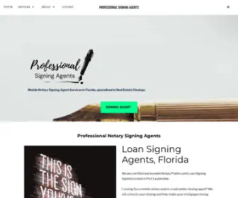 Professionalsigningagents.com(Notary +Loan +Signing) Screenshot