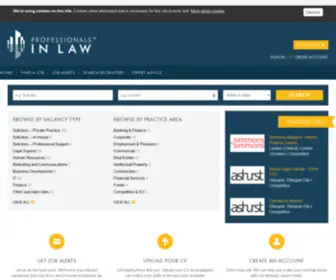 Professionalsinlaw.com(Professionals in Law) Screenshot