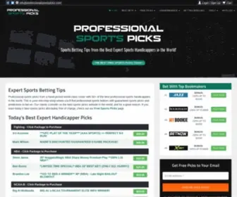 Professionalsportspicks.com(The Best Sports Picks Site in the World) Screenshot