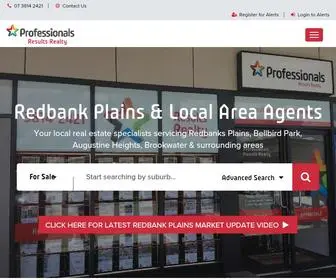 Professionalsresults.com.au(Redbank Plains Real Estate Professionals) Screenshot