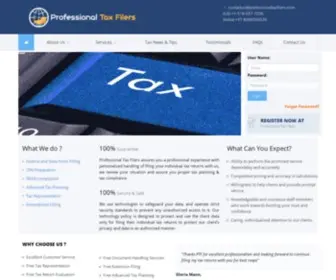 Professionaltaxfilers.com(Professional Tax Filers (PTF)) Screenshot